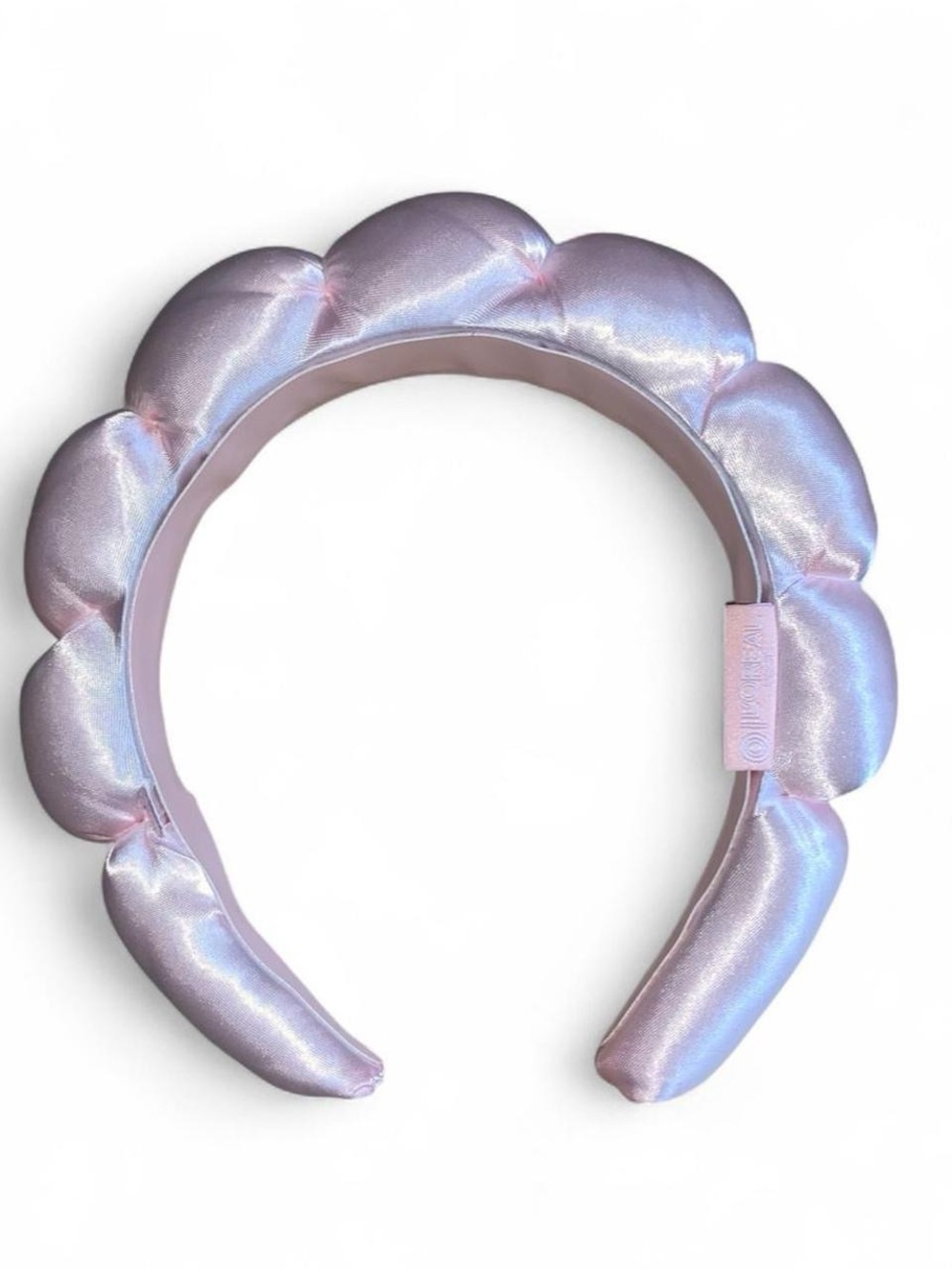 Pink satin headband